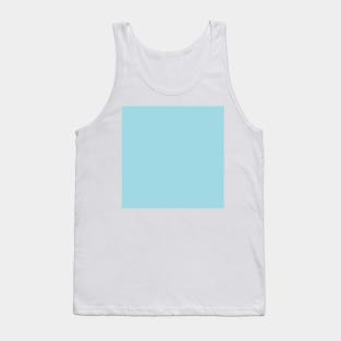 Solid Blue Martha Light Blue Monochrome Minimal Design Tank Top